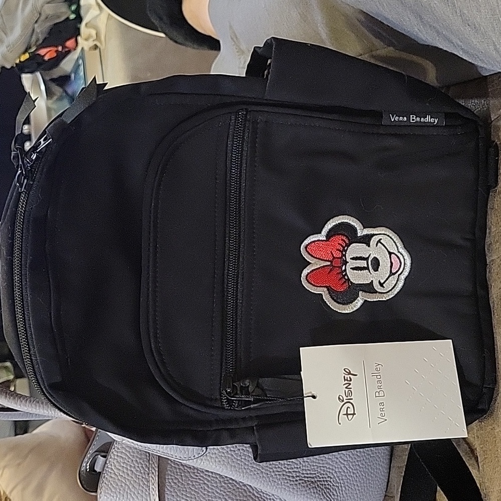 Vera Bradley Black Backpack with Disney Design - Picture 1 of 12